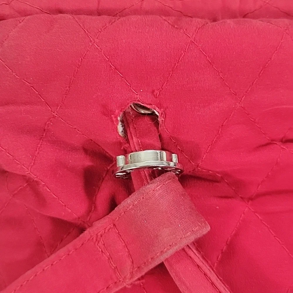 Vera Bradley Quilted Red Women's Backpack - Versatile Everyday Bag